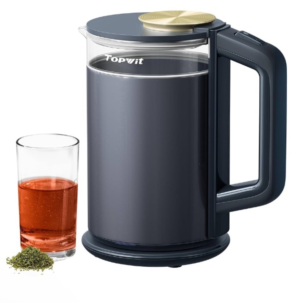 Topwit 1.5L Electric Glass Kettle –With Box